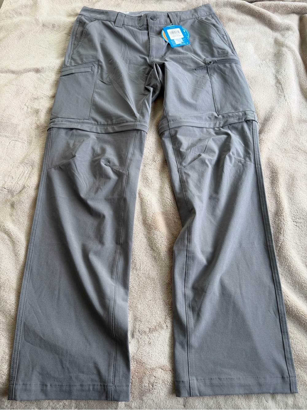 Columbia Men's Gray Convertible Cargo Pants